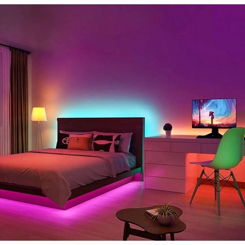 AIMENGTE Tira de Luces LED con Sensor de Movimiento,5050 SMD impermeable  Tira LED autoadhesiva,para Habitaciones de Niños, Dormitorios, Escaleras