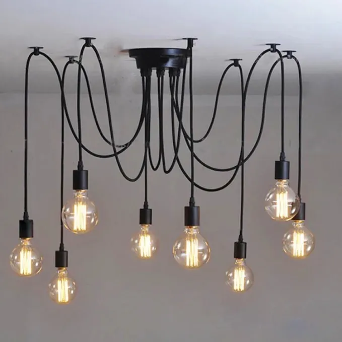Lámpara de araña minimalista 10 bombillas - Imagen 3