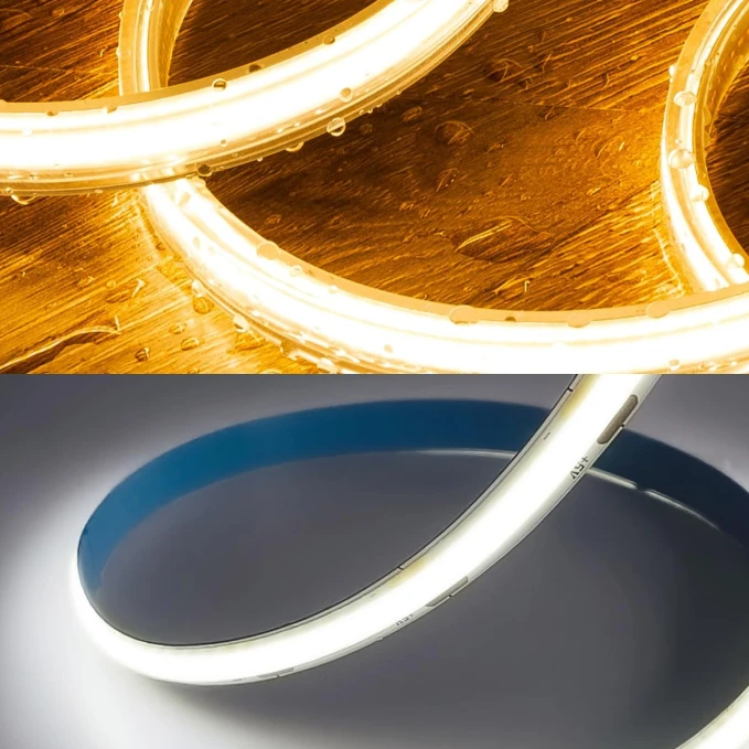 Tira LED 220V adhesiva COB 240 LED SMD2835 por metros