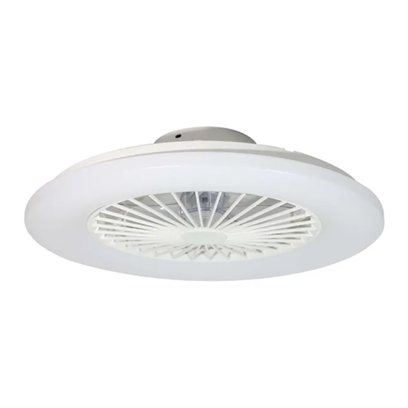 Ventilador de techo blanco aspas interiores