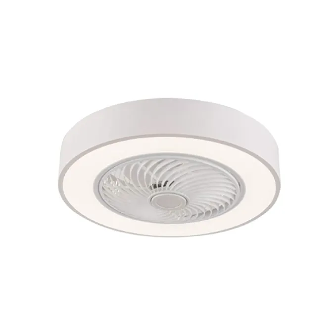 Ventilador de techo blanco aspas interiores