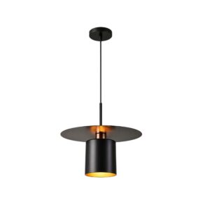 Lámpara colgante vintage Eclipse negra E27