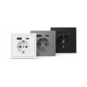 Enchufe Schuko tipo F con USB Serie T6